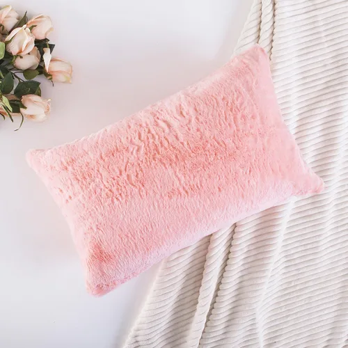 Miniatura 14 de Home Brilliant Fundas de almohada de piel sintética de oveja esponjosa de 18 x 18 pulgadas, fundas de almohada de piel sintética de oveja esponjosa