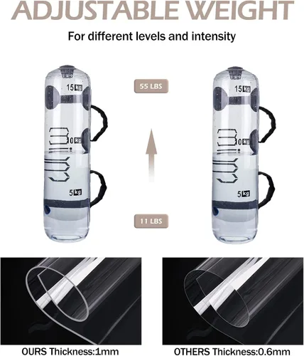 Miniatura 6 de Bolsa de Pesos de Agua Aqua, Alternativa de Bolsa de Arena para Entrenamiento de Fuerza Bolsa de Arena para Entrenamiento de Fuerza Equipo