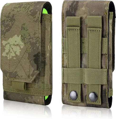 Miniatura 8 de Funda táctica Molle para teléfono, bolsa universal para cinturón para iPhone 17 Pro Max/17 Pro/17/16 Pro Max/15 Pro Max/14 Pro Max/13/12, Samsung