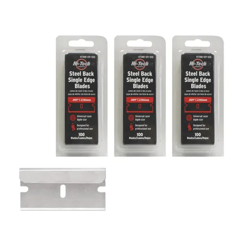 Miniatura 7 de Hoja de afeitar de un solo filo, acero inoxidable, disponible en paquetes a granel (100)