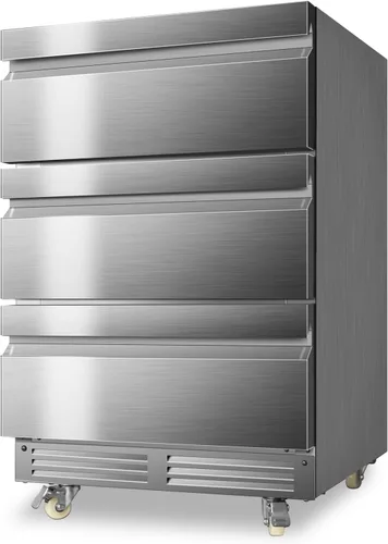 Miniatura 18 de Refrigerador de bebidas para 128 latas, 3.2 pies cúbicos con puerta de vidrio para bebidas, cerveza, soda, vino, pequeño refrigerador de cerveza