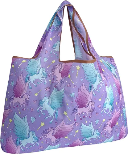 Miniatura 35 de allydrew Large Foldable Tote Nylon Reusable Grocery Bags