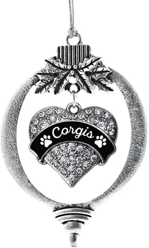 Miniatura 191 de Inspired Silver Adornos festivos de dije de corazón pave de plata con circonitas cúbicas