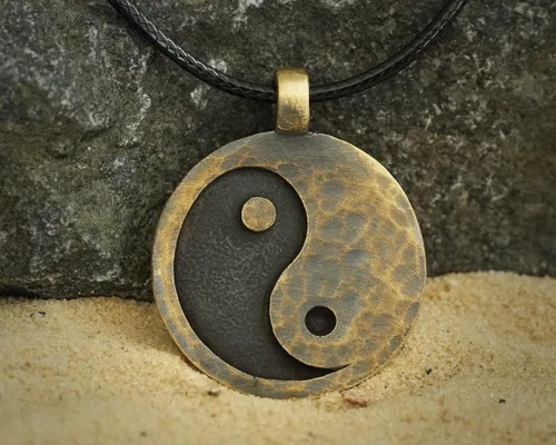 Miniatura 59 de Collar Yin Yang para hombre, joyería colgante de alta calidad de aspecto antiguo, regalos de Yin Yang, joyería vikinga para hombres