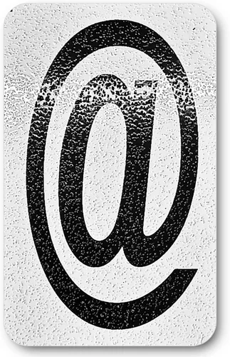 Miniatura 85 de Despegar y pegar individuales, números y letras de aluminio reflectantes, se adhiere al hormigón, madera, metal, azulejos, ladrillo, vidrio
