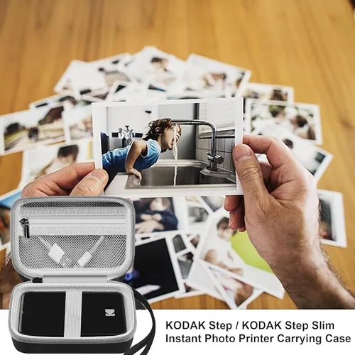 Miniatura 7 de Leayjeen Funda para impresora fotográfica para teléfono inteligente compatible con KODAK Mini 2/Mini Shot 2 Retro 4PASS Impresora fotográfica Negro