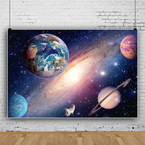 Miniatura 4 de Fondo de 5 x 3 pies con temática del espacio exterior del universo del sistema solar, universo, galaxia, fotografía, fondo, Vía Láctea, ciencia