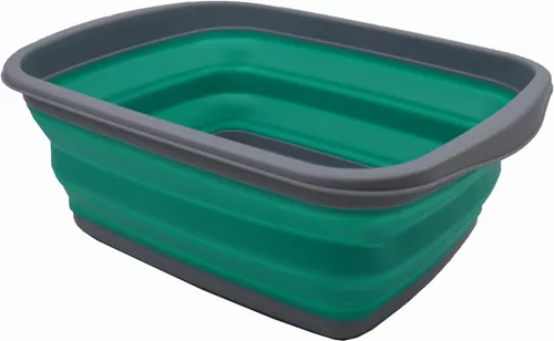 Miniatura 9 de SAMMART - Tina plegable de 10 L (2.6 galones), bañera plegable para platos, lavabo portátil, bañera de plástico que ahorra espacio