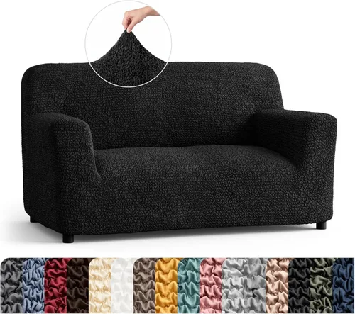 Miniatura 65 de Fundas elásticas de sofá prémium para sofá, funda para silla, lavable, apta para perros y mascotas, fundas elásticas de poliéster para sofá biplaza