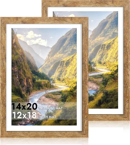Miniatura 29 de iRahmen - Juego de 2 marcos de fotos de 4 x 6, marco de madera negro con cristal de alta definición, para mostrar fotografías de 3.5 x 5