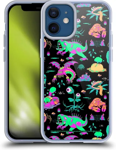 Miniatura 130 de Head Case Designs Funda de gel con licencia oficial de Rick and Morty Aliens Season 3 [protección de grado militar] compatible con Apple iPhone 12