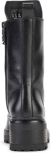 Miniatura 2 de DKNY Botas de combate de cuero suave con punta de metal para mujer