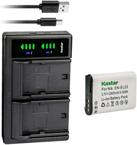 Miniatura 10 de Kastar EN-EL23 LTD2 Cargador de batería USB de repuesto para batería Nikon EN-EL23 ENEL23, cargador Nikon MH-67 MH-67P, Nikon Coolpix P900, Coolpix