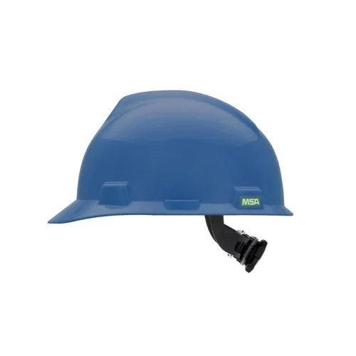 Miniatura 5 de MSA 477484 V-Gard - Casco de seguridad, con suspensión de trinquete Fas-Trac III, carcasa de polietileno, protección anti-impacto superior, correas