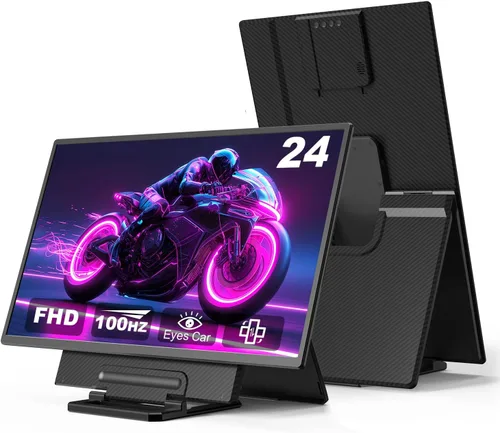 Miniatura 10 de Ygretyrjh Extensor de pantalla para laptop, monitor portátil triple de 14 pulgadas para laptop, monitores extensores de pantalla FHD IPS 1080P