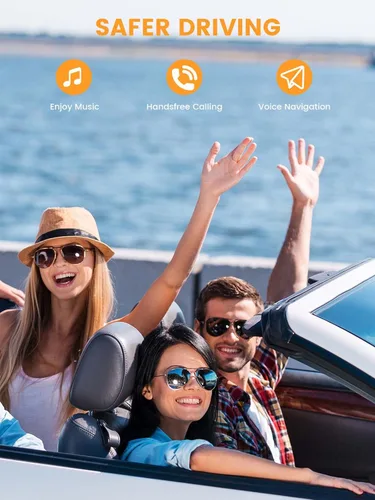 Miniatura 2 de MaedHawk Receptor de audio inalámbrico Bluetooth 5.3 portátil, adaptador giratorio de 0.138 in para altavoz estéreo de coche, auriculares con cable