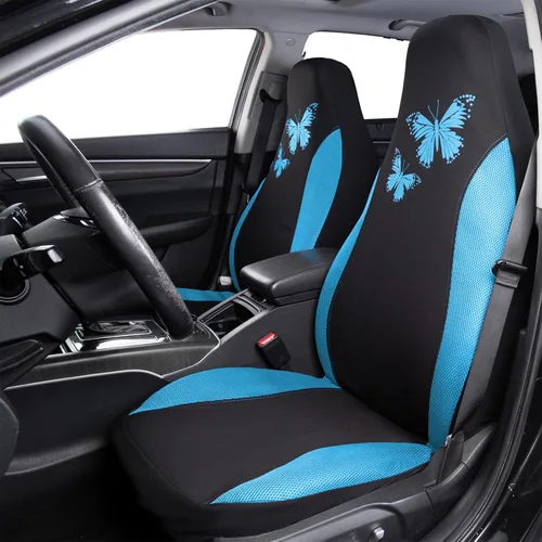 Miniatura 3 de Flying Banner - Juego completo de fundas para asiento de automóvil Butterfly, estilo universal de moda para mujer, para banco trasero (divisible)