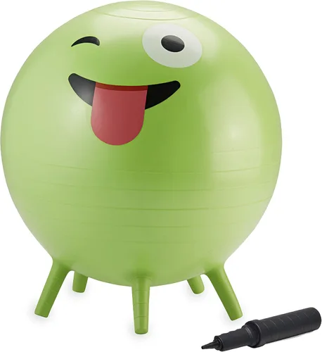 Gaiam Kids Stay-N-Play - Pelota de equilibrio para niños, silla escolar flexible, asiento alternativo activo para el aula, patas de estabilidad