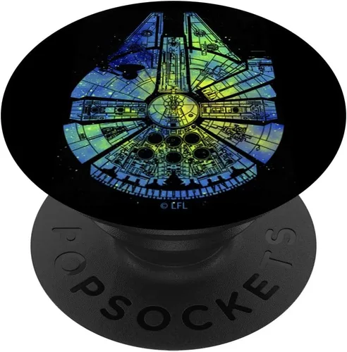 Star Wars Millennium Falcon Tie Dye Galaxy Fill PopSockets PopGrip: agarre intercambiable para teléfonos y tabletas