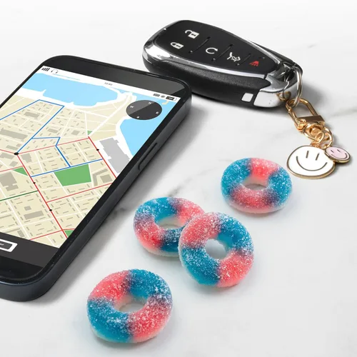Miniatura 9 de SweeTARTS Halos, dulces, ponche azul y fresas y crema, agrio y masticable, suave y esponjoso, 3.5 onzas (12 unidades)