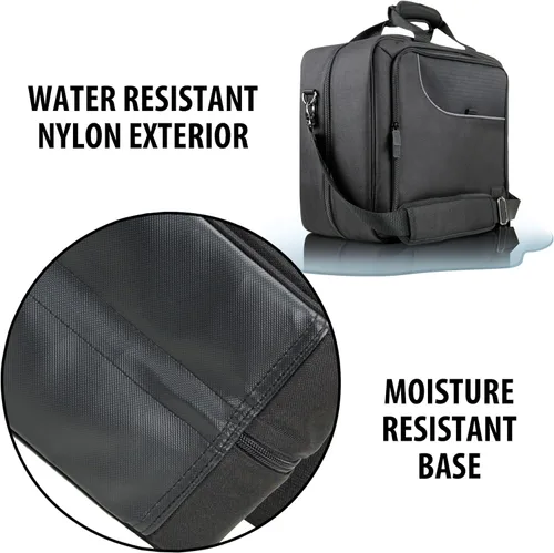 Miniatura 8 de USA Gear Funda para mezclador de audio, funda de viaje para mezclador de podcasts con interior resistente a los arañazos y almacenamiento