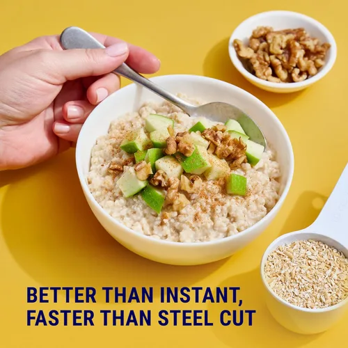 Miniatura 4 de COACH'S OATS Avena orgánica de grano entero (48 oz) Paquete de 2 Triturada y tostada Textura de copos de avena cortados, cocción rápida