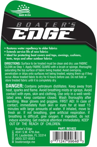Miniatura 2 de BOATER'S EDGE Protector de tela - Impermeabilizante y protector de tela - 32 oz (BE1822), verde