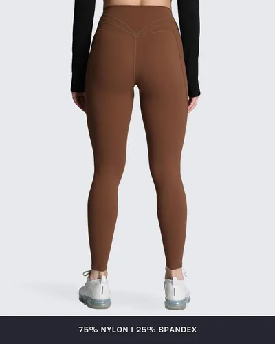 Miniatura 143 de Aoxjox Trinity - Pantalones de yoga de cintura alta con bolsillos para mujer, control de abdomen, cintura cruzada, leggings de entrenamiento suaves