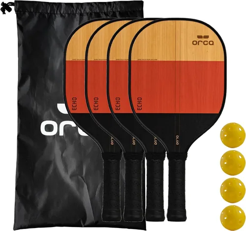 Miniatura 6 de Orca Pickleball Paddles, Sports Series Wood Pickleball Paddle Sets, Pickleball Paddles Starter Set with Pickleballs and Accessories