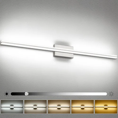 Miniatura 11 de SOLFART Luces de tocador de baño sobre espejo 14W 60 cm Luz de baño moderna negra 6000K ND