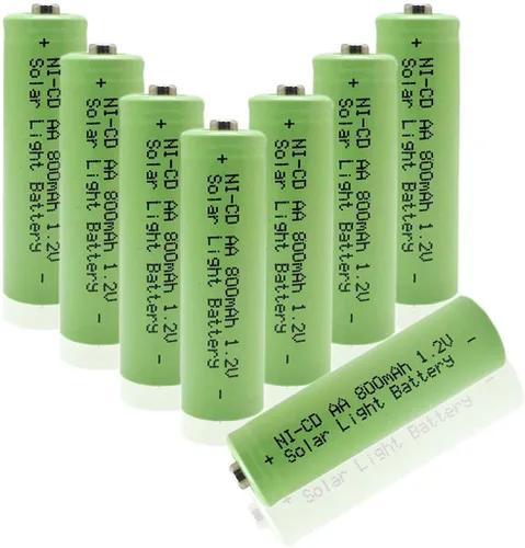 Miniatura 2 de XUNTU Batería solar AA 1.2V 800mAh NiCd Combo con AAA 1.2V 600mAh NiCd para luces de jardín exteriores