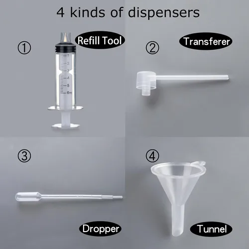 Miniatura 7 de 30 botellas de perfume vacías de vidrio transparente recargables portátiles de 0.34 onzas líquidas de capacidad, atomizadores cosméticos, envase 30