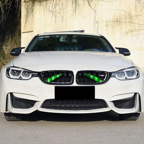 Miniatura 3 de BETTERHUMZ Moldes de rejilla para BMW F20 F21 F30 F32 F34 F36 3 4 Series M Sport Style M-Performance Accesorios de tiras de parrilla (verde)