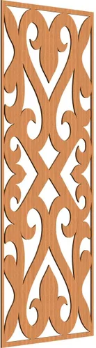 Miniatura 90 de Keene Paneles de pared decorativos de madera con calado, 9 3/8 pulgadas de ancho x 24 3/8 pulgadas de alto x 1/4 de alto, roble rojo rojo (Red Oak)