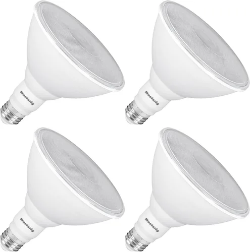 Maelsrlg PAR38 Bombillas LED de inundación para exteriores, 18 W (equivalente a 120 W), blanco cálido 3000 K, regulables, resistentes a la