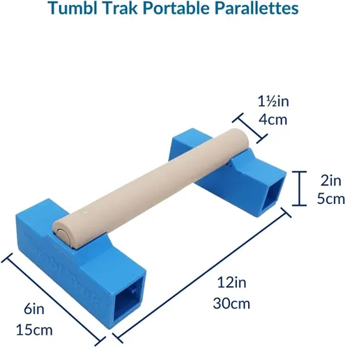 Miniatura 2 de Tumbl Trak Barras Parallette Portátiles, Azul