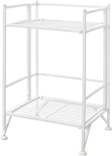 Miniatura 6 de Convenience Concepts Designs2Go - Estante para almacenamiento extra de 2 pisos, metal, plegable, Metal, Negro