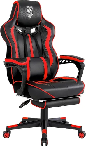 Miniatura 11 de Vonesse Silla para Videojuegos, Silla de Oficina para Computadora con Reposapiés, Sillas Reclinables para Juegos para Adultos, Silla Ergonómica