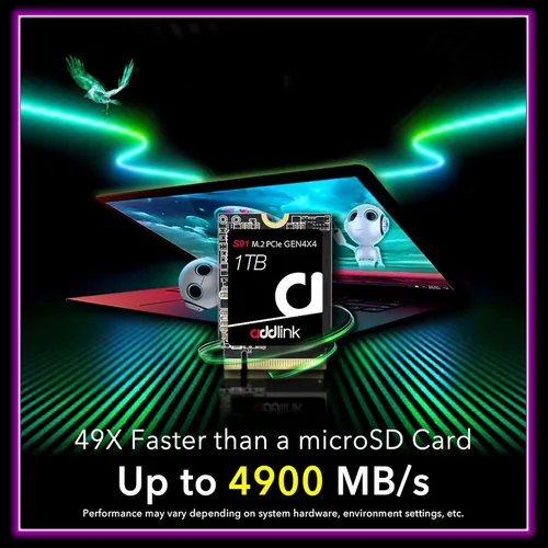 Miniatura 2 de Addlink S91 1TB 2230 NVMe PCIe Gen4x4 2230 3D NAND SSD de alto rendimiento, velocidad de lectura de hasta 4900 MB/s compatible con Steam Deck, ROG