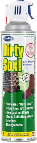 90-655 Dirty SOX - Aerosol eliminador de olores con pulverizador de gatillo, 14 onzas, color blanco