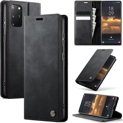 Miniatura 50 de Funda tipo cartera para iPhone 13 de piel tipo cartera con tarjetero y función atril, cierre magnético, bloqueo RFID, TPU a prueba de golpes