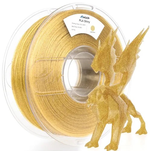 Miniatura 28 de AMOLEN - Filamento de impresora 3D de seda PLA, filamento brillante de seda púrpura PLA de 1.75mm, filamento PLA para impresión 3D para la mayoría