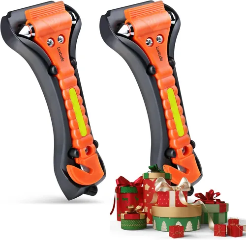 Miniatura 7 de Luxtude Cortador de cinturón de seguridad para romper ventanas, rompe ventanas, rompecristales, herramienta de escape de automóvil automático