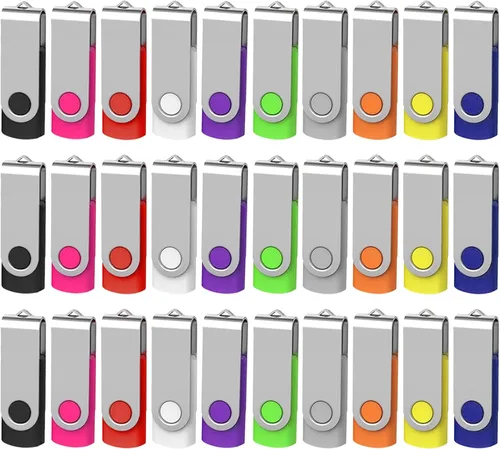 Miniatura 20 de AreTop AreTop - Paquete de 100 unidades flash USB de 2 GB, unidades de pulgar USB 2.0 premium a granel USB Pendrive Memory Stick Jump Drive 100