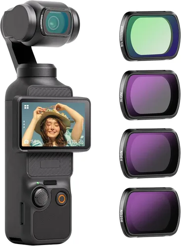 Miniatura 16 de NEEWER ND & CPL Kit de Filtros para Pocket 3 (Paquete de 3), ND4 ND8 CPL Juego de Filtros Polarizadores de Densidad Neutra Magnéticos con Vidrio