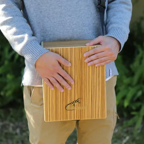 Miniatura 4 de GECKO - Caja de percusión de madera, instrumento musical con bolsa de transporte