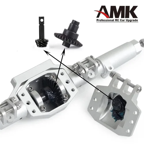 Miniatura 4 de Engranaje cónico RC, 30/8T Heavy Duty Overdrive Bevel Gear Set para 1/10 RC Crawler Axial SCX10 II AR44/45 Capra Portal Axle Piezas de repuesto