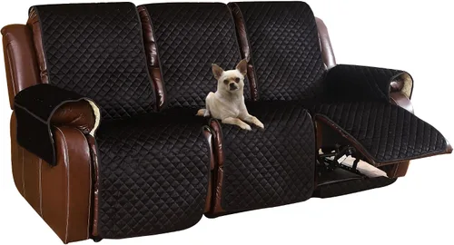 Miniatura 22 de Fundas de terciopelo reclinables antideslizantes, impermeables, grandes para sillas reclinables, para sillas de cuero, funda de sofá reclinable