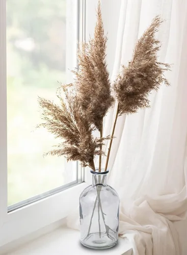 Miniatura 5 de Serene Spaces Living - Jarrones de cristal para medicina, 13 cm de alto y 6 cm de diámetro Gris ahumado pequeño