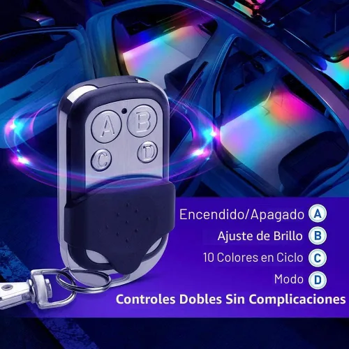 Miniatura 5 de Govee Luces de coche, luces interiores inteligentes RGBIC para el interior del automóvil con aplicación, control remoto, luces LED para decoración